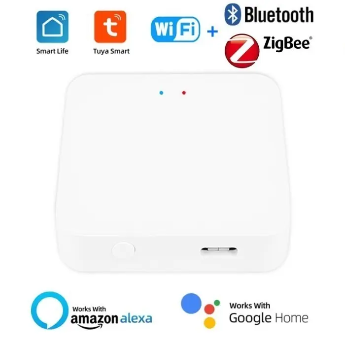 Smart Home Wireless ZigBee & Bluetooth Multimode Gateway Hub Tuya